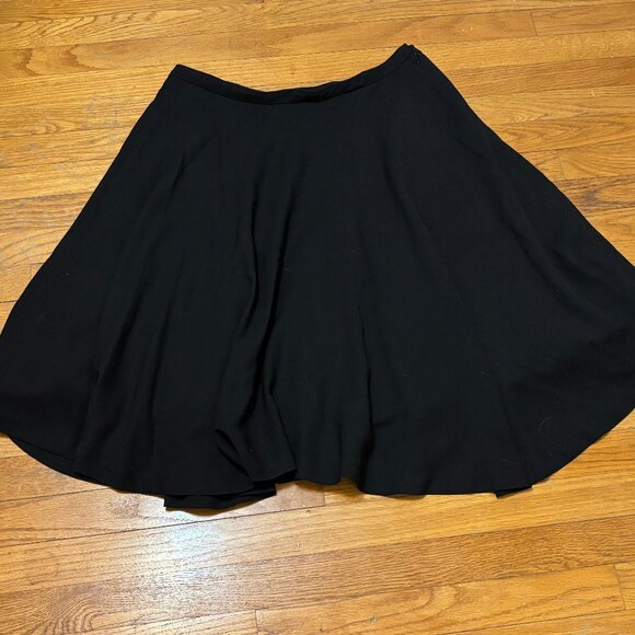 Anthropologie Vintage Elevenses Black 3 Layered A-Line Skirt Size 12 - Picture 2 of 4